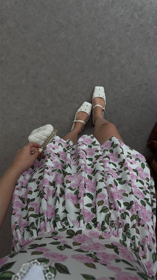 Bebe Yaka Pembe Elbise