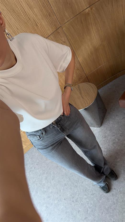 Beyaz Basic Premium Tshirt