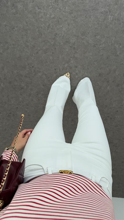 Beyaz İspanyol Jean