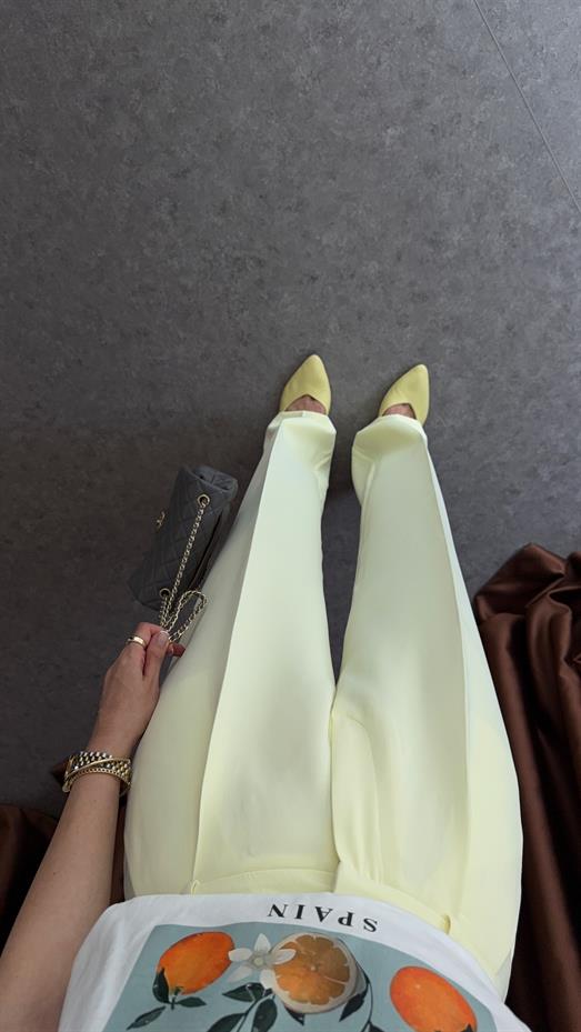 Butter Yellow Tok Doku Premium Palazzo