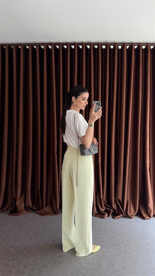 Butter Yellow Tok Doku Premium Palazzo