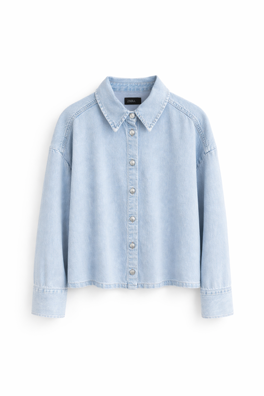 Buz Mavi Ceket Gömlek