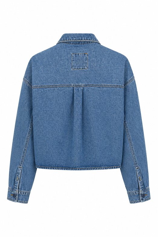 Cepli Mavi Denim Gömlek