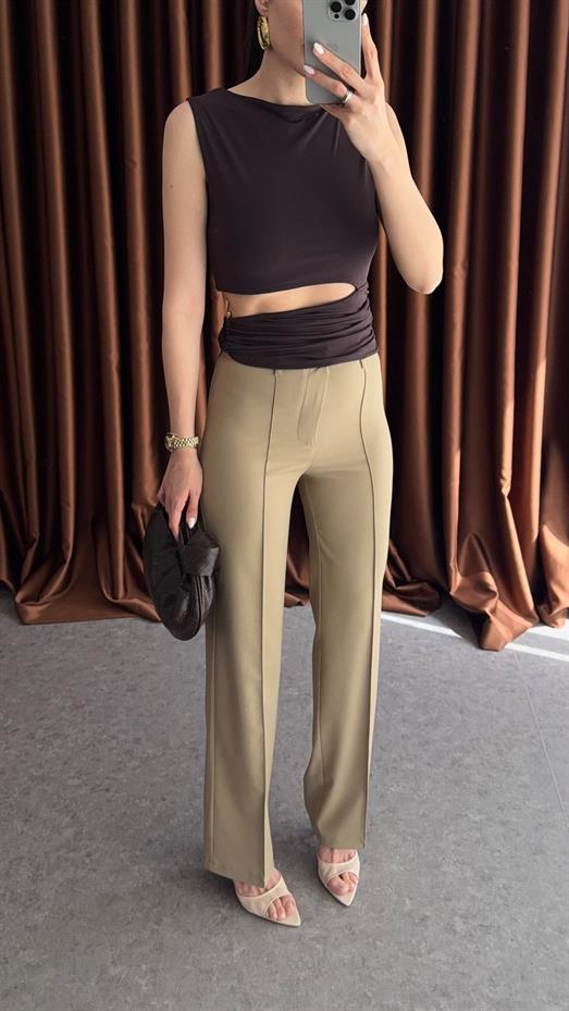 Çımalı Kum Beji Pantolon