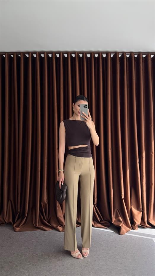 Çımalı Kum Beji Pantolon