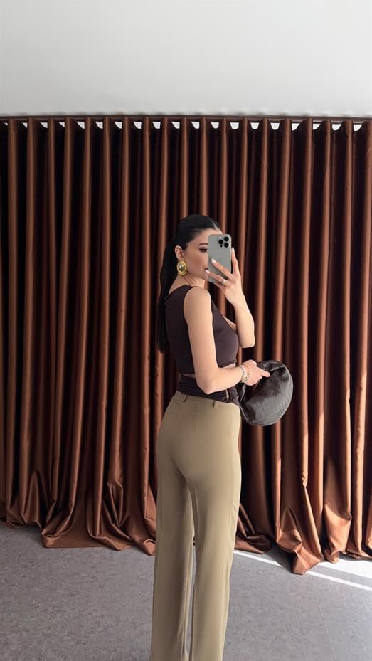 Çımalı Kum Beji Pantolon