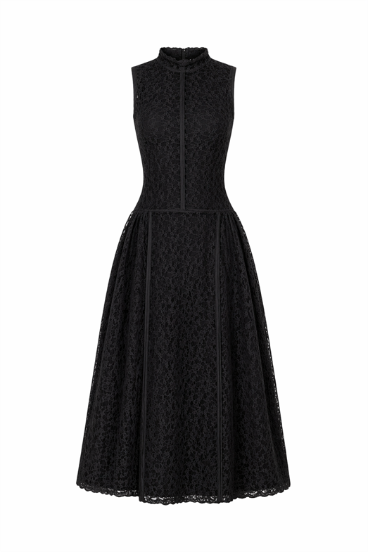 Dantelli Siyah Premium Biyeli Elbise