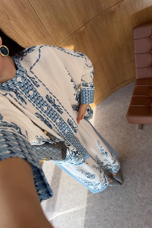 Desenli Azure İkili Takım