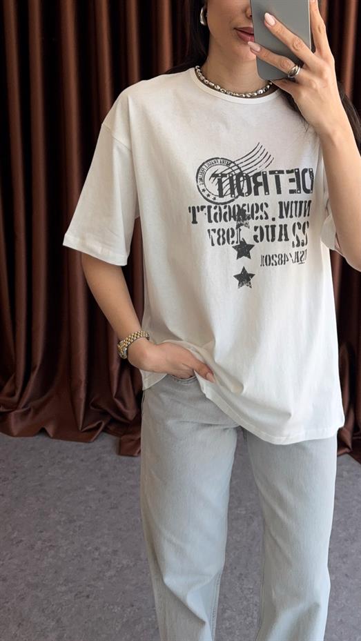 Detroit Ekru Tshirt