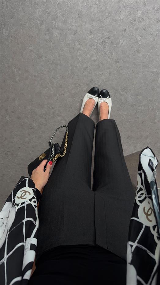 Düz Kesim Antrasit Pantolon