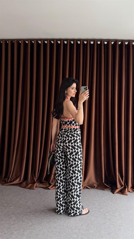 Geometrik Desenli Tulum