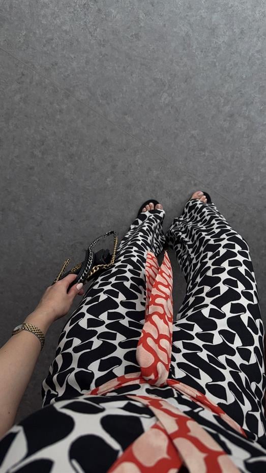 Geometrik Desenli Tulum