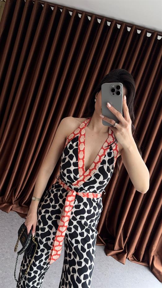 Geometrik Desenli Tulum