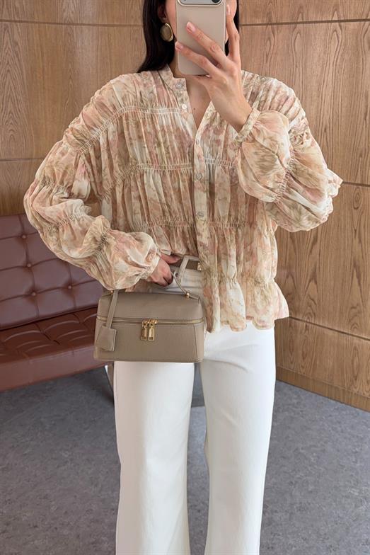 Gipeli Desenli Gömlek