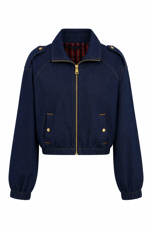 Gold Detaylı Bomber Ceket-Pantolon Takım