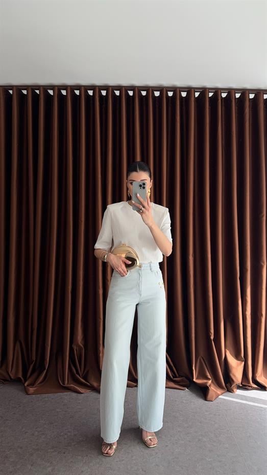 Gold Midye Açık Jean