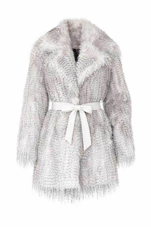 Gri Kırçıllı Tüylü Özel Seri Kürk