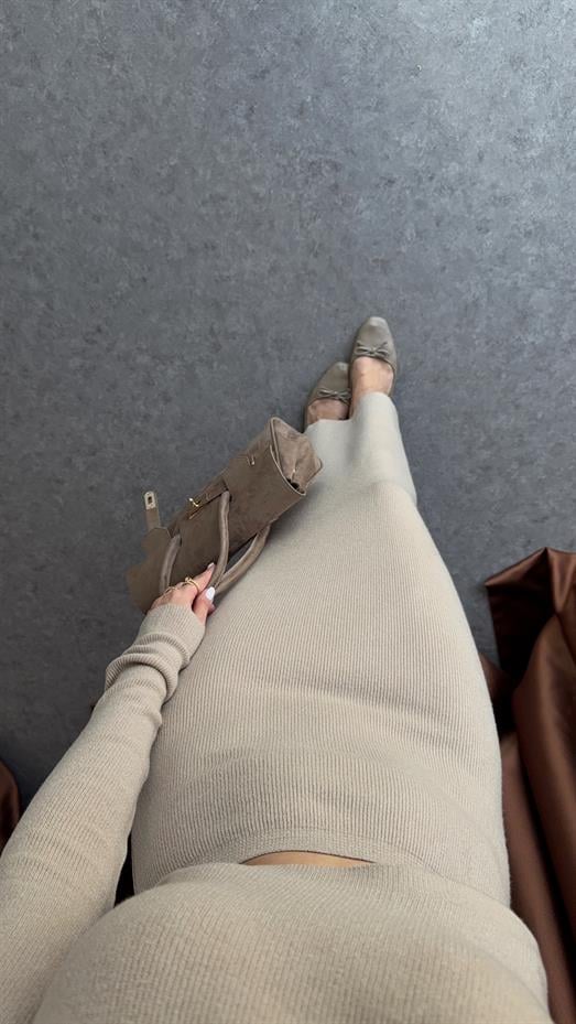 İkili Premium Bej Takım