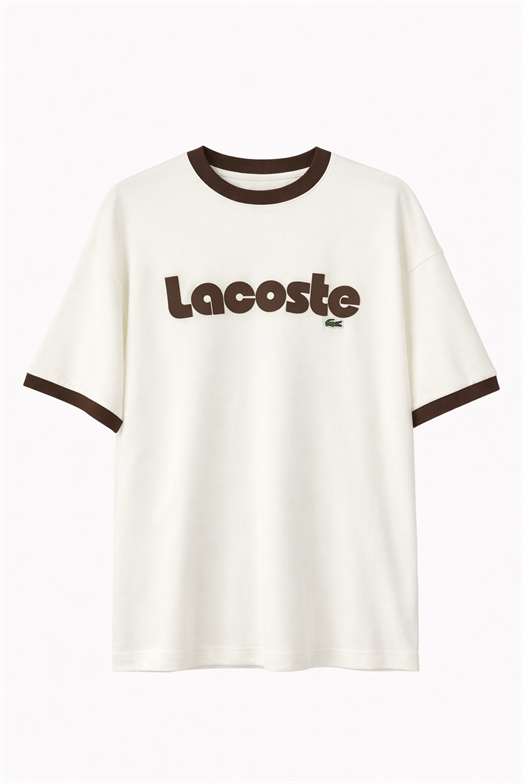 Kabartma Yazılı Coste Kahve Tshirt