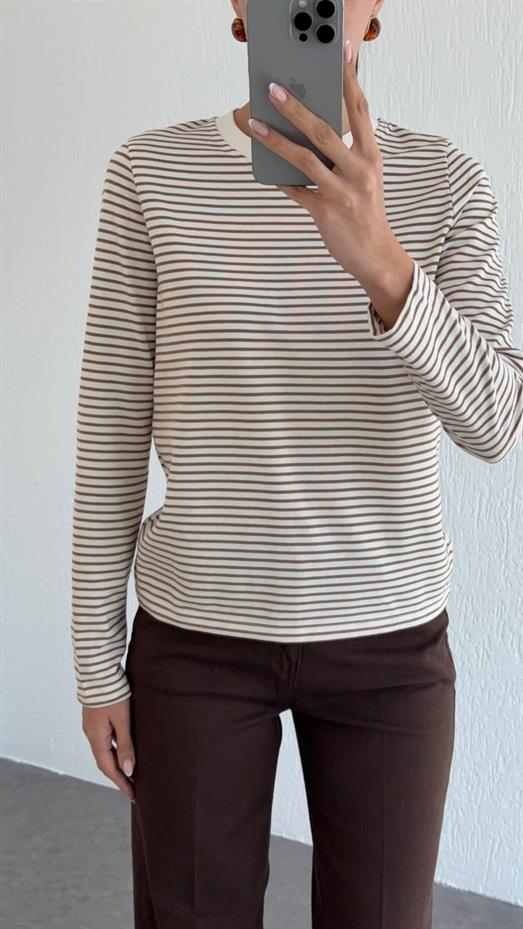 Kahve Çizgili Tok Basic