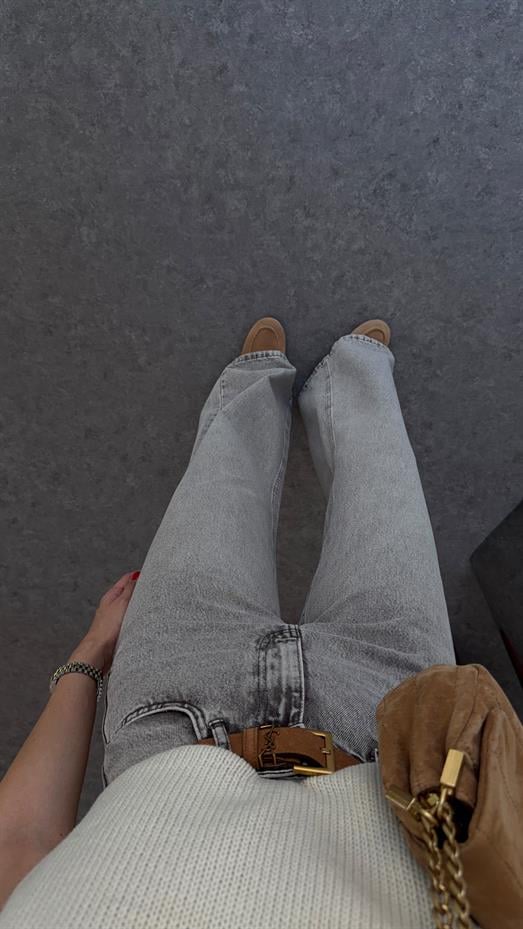 Kahve Tintli Duman Rengi Jean