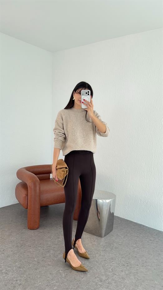 Kahverengi Füzo Tayt