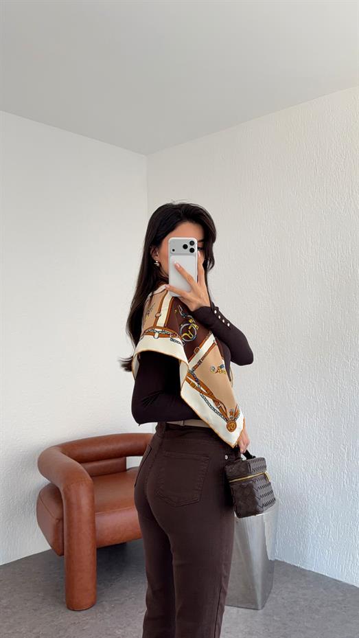 Kahverengi Momfit Jean