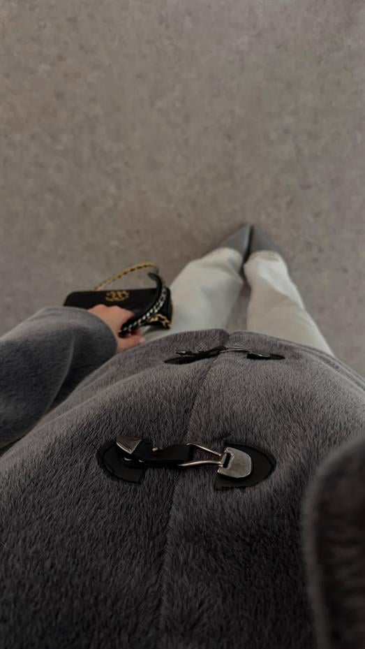 Kancalı Antrasit Teddy Ceket