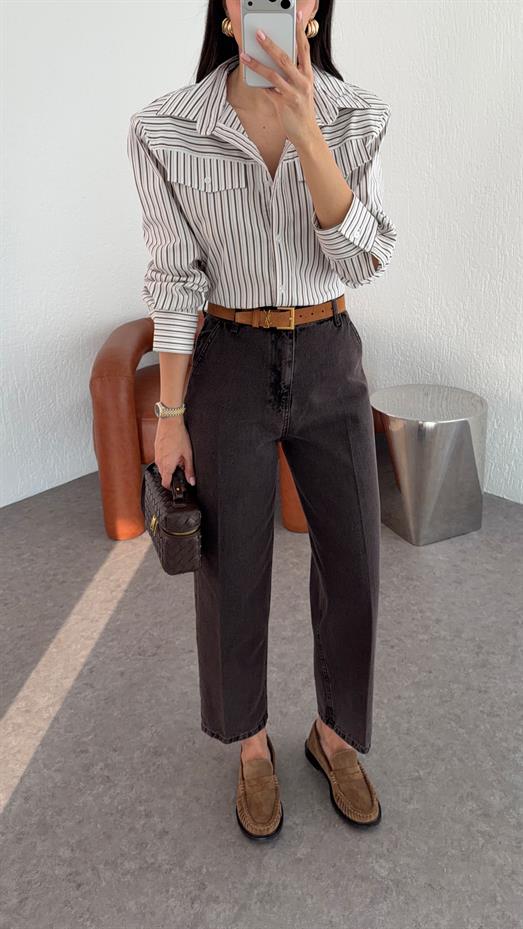 Skatter Koyu Kahve Jean