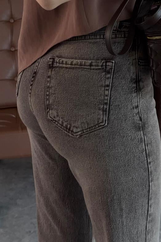 Kemerli Soğuk Kahve Momfit Jean