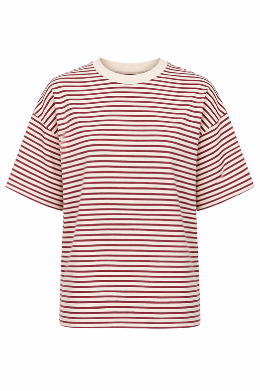 Kırmızı Çizgili Premium Tshirt