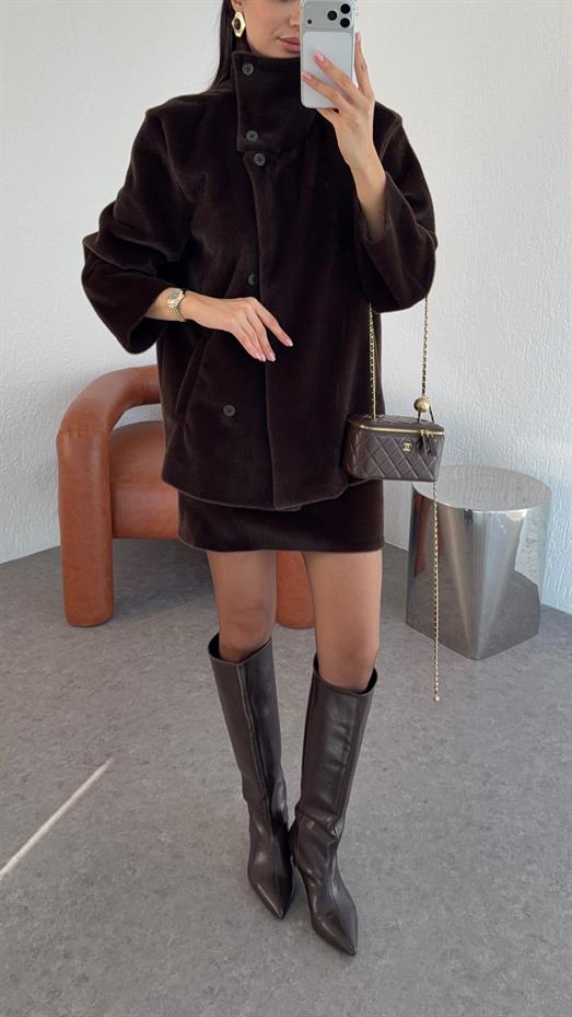 Kısa Kürklü Acı Kahve Takım