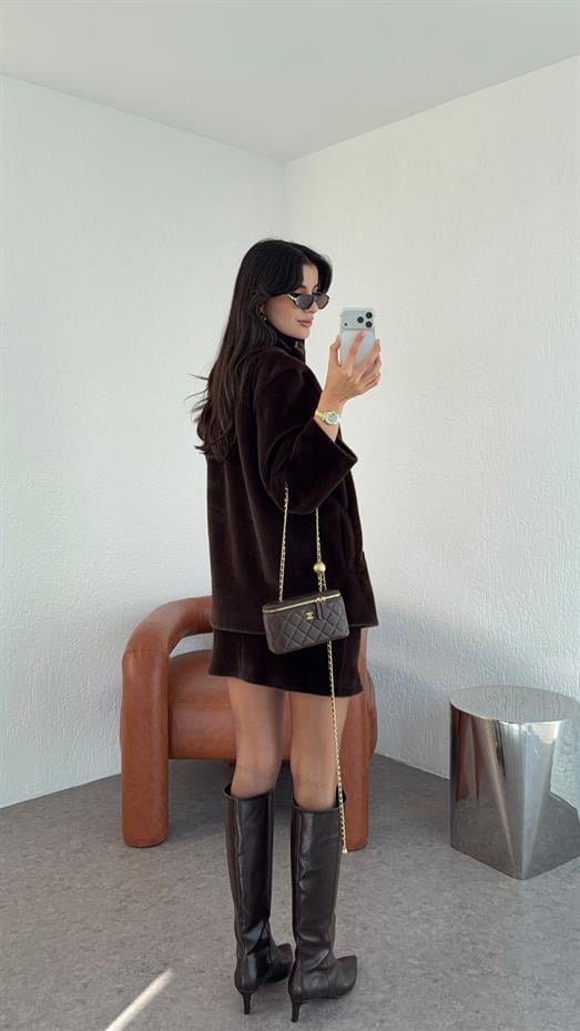 Kısa Kürklü Acı Kahve Takım