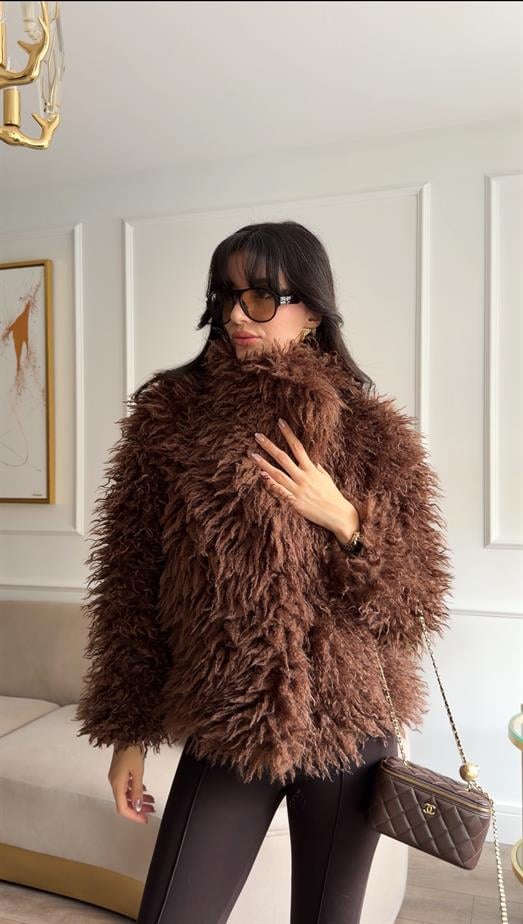 Kıvırcık Tüylü Kahve Kürk