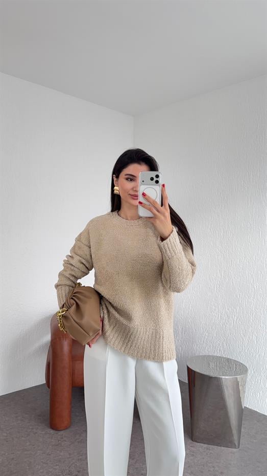 Kahverengi Krem Kazak