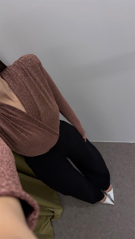 Kruvaze Simli Rose Bodysuit