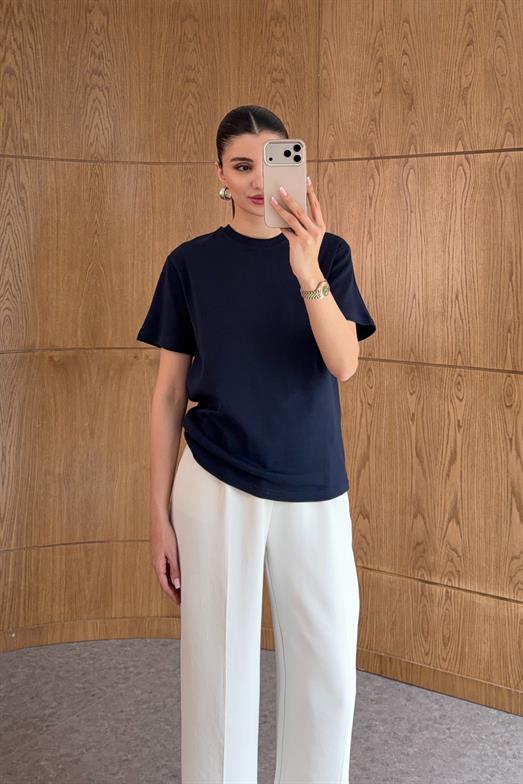 Lacivert Basic Premium Tshirt