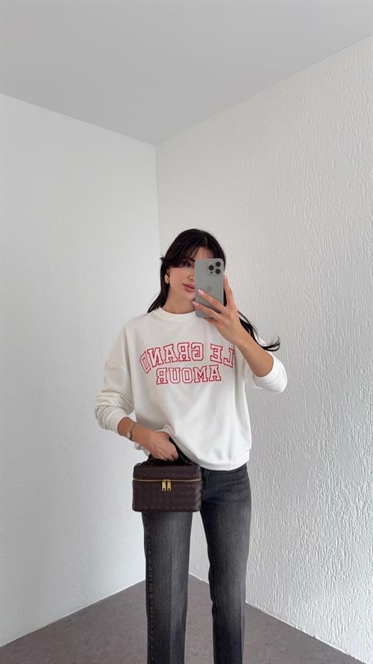 Le Grand Amour Beyaz Sweat