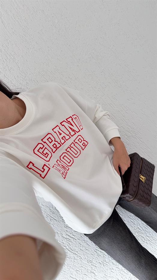 Le Grand Amour Beyaz Sweat