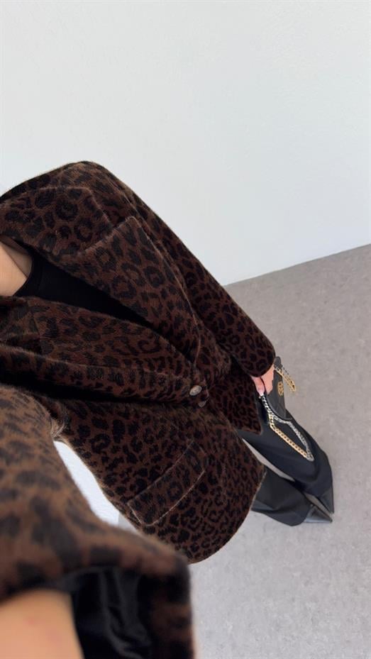 Leopar Ceket Kaban
