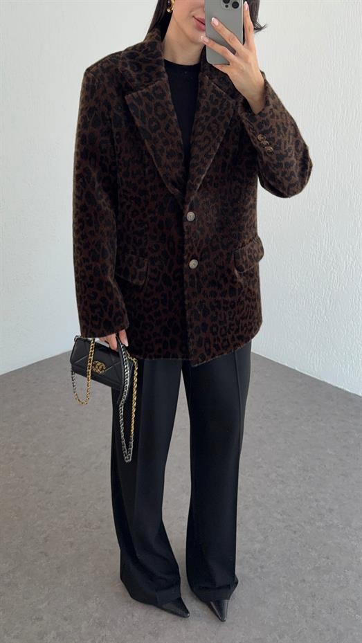 Leopar Ceket Kaban