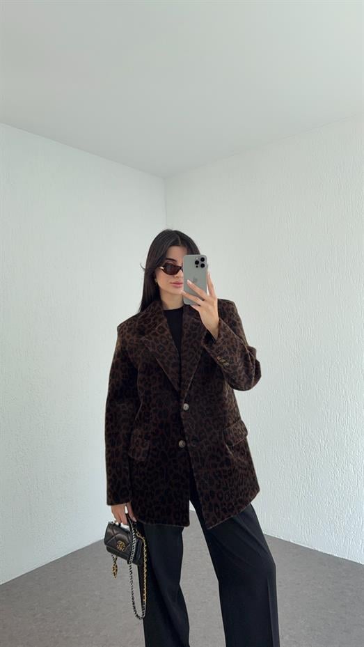 Leopar Ceket Kaban