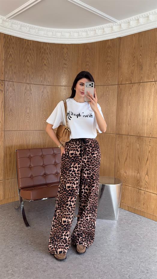 Leoparlı Eşofman Altı