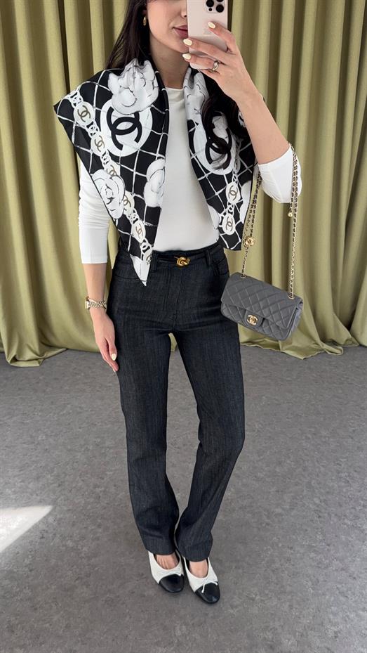 Likralı Düz Kesim Antrasit Jean