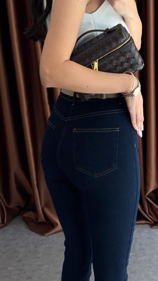 Likralı Lacivert Skinny Dilvin Jean
