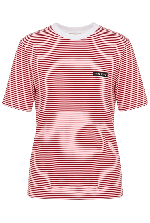 M Çizgili Kırmızı Tshirt