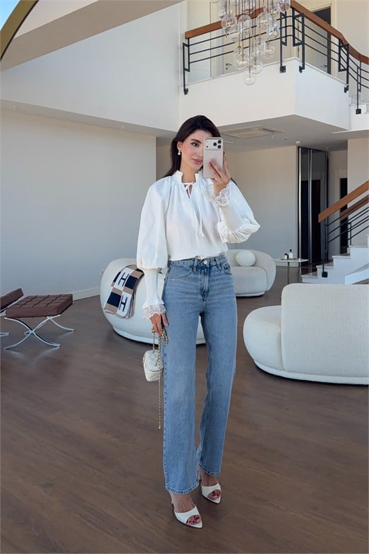 Momfit Kar Yıkama Jean