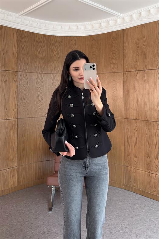 Napolyon Siyah Blazer Ceket