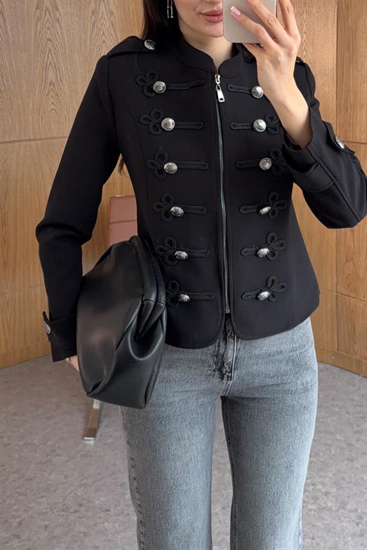 Napolyon Siyah Blazer Ceket