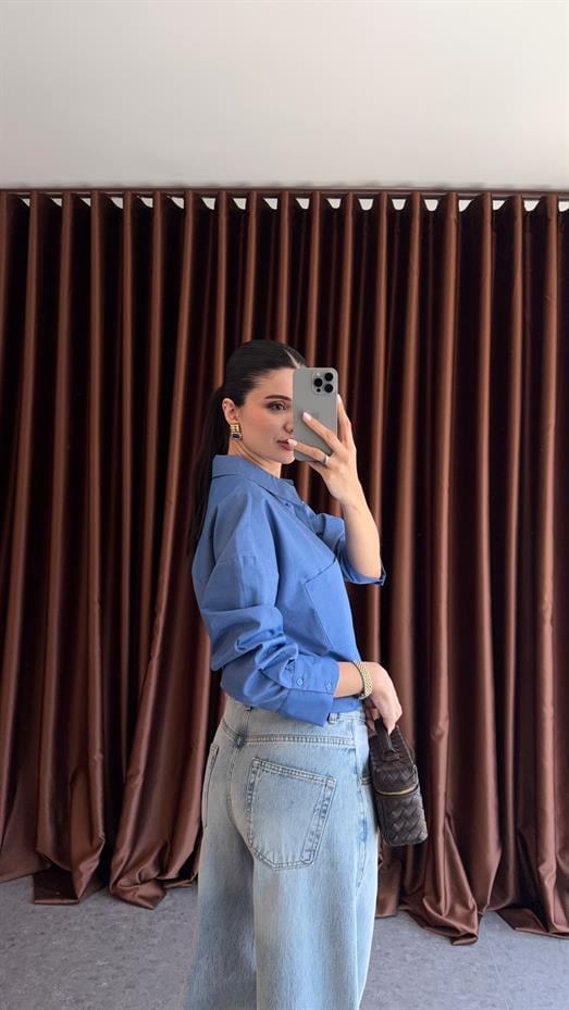 Oversize Açık Jean